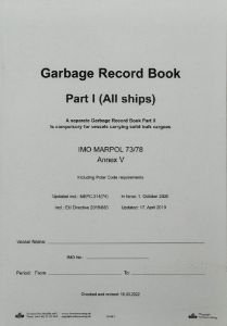 New Garbage Record Book requirements for vessels below 400 GT per 1st of May 2024.